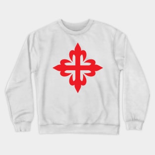 Flowered cross (red) Crewneck Sweatshirt